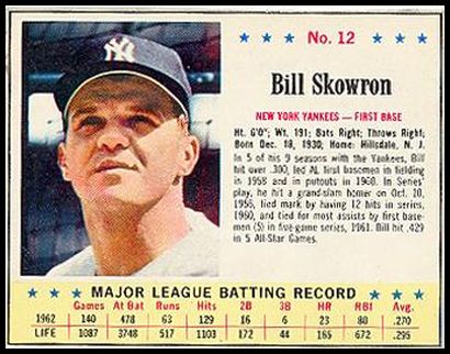 12 Bill Skowron